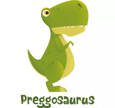 Sjov barsel dinosaur joke baby t-shirt - TenStickers