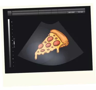Original t-shirt lækker pizzaslice - TenStickers