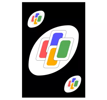 Uno kort farveskift mor og datter skjorte - TenStickers