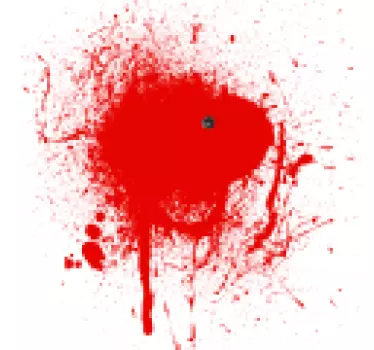 Fed rød splatter original t-shirt - TenStickers