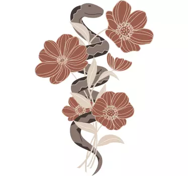 Slangeblomstsammensmeltning original t-shirt - TenStickers
