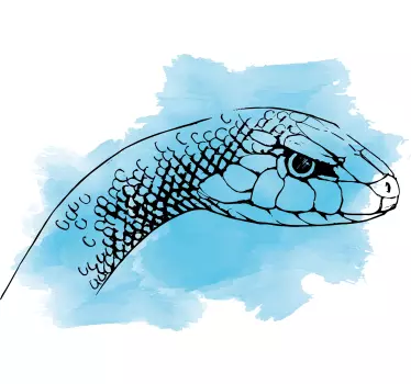 Original t-shirt med slangehoved illustration - TenStickers