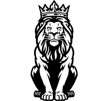 Original t-shirt majestætisk løve konge - TenStickers