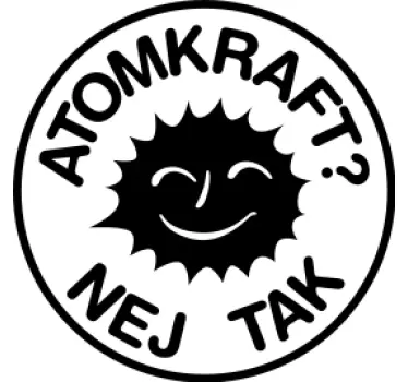 Nej tak til atomkraft t-shirt - TenStickers