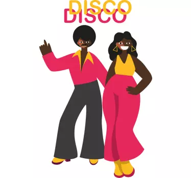 Original t-shirt retro disco stemning - TenStickers