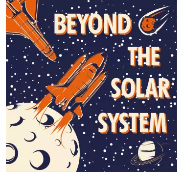 Original t-shirt kosmisk eventyr udforskning - TenStickers