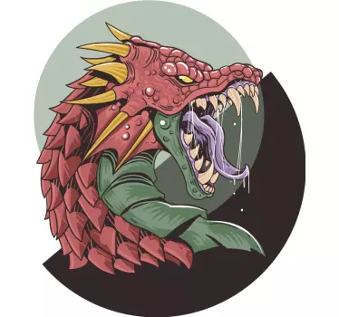 T-shirt til børn med frygtindgydende drage - TenStickers