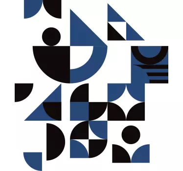 Original t-shirt med geometrisk mønster - TenStickers