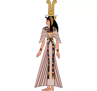 Egyptiske goddes 'satet' rekreationst-shirt - TenStickers