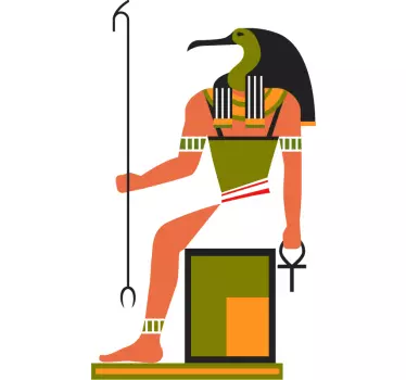 Egyptisk månegud t-shirt - TenStickers