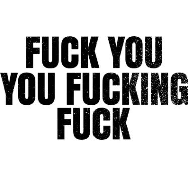 "fuck dig din fuck" t-shirt - TenStickers