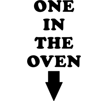 Mor og datter t-shirt en i ovnen - TenStickers