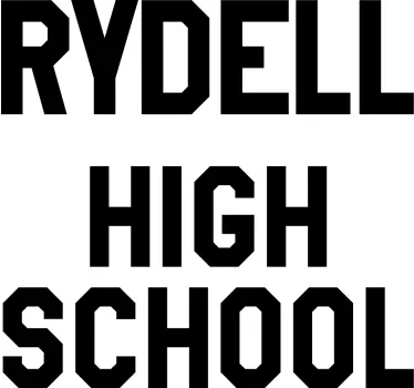 "rydell high school grease" t-shirt - TenStickers