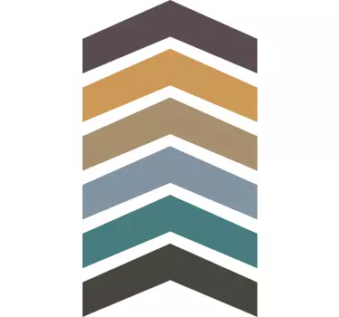 Jordfarver arrow nordisk design t-shirt - TenStickers