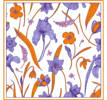 Original t-shirt med blomsterprint elegance - TenStickers