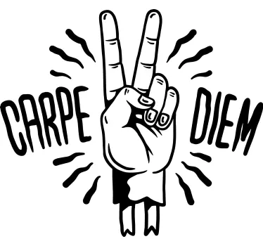 Original t-shirt carpe diem gestus - TenStickers