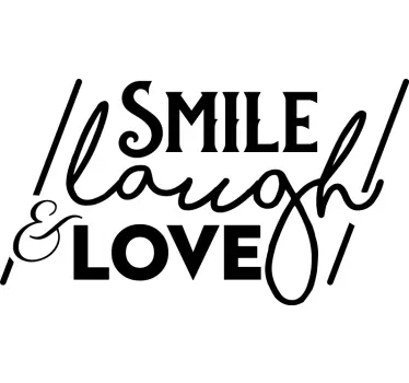 Smil grin kærlighed original t-shirt - TenStickers