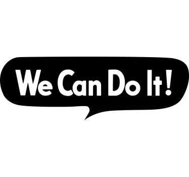 Original t-shirt med empowerment budskab trend - TenStickers