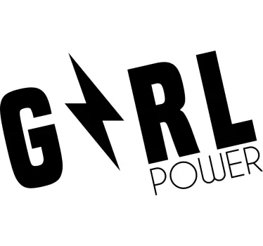 "girl power" t-shirt - TenStickers