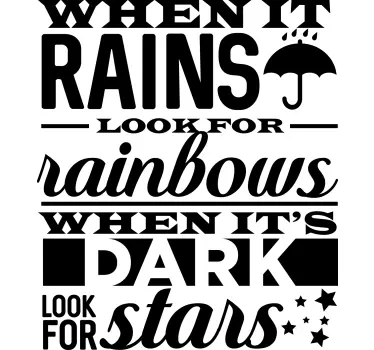 Original t-shirt inspirerende positivt udsyn - TenStickers