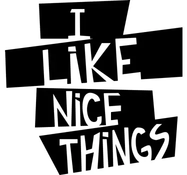 Jeg kan godt lide fine ting original t-shirt - TenStickers