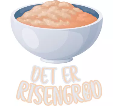 Det er risengrød jule t-shirts - TenStickers