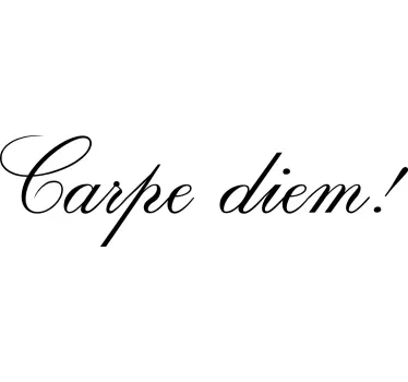 Original t-shirt carpe diem inspiration - TenStickers