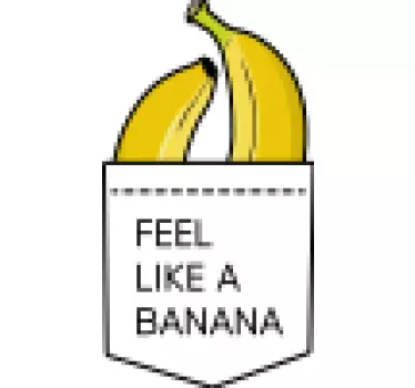Original t-shirt føl dig som en banan - TenStickers