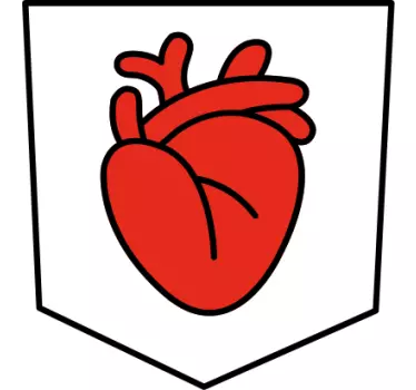 Original t-shirt med hjerte lomme design - TenStickers