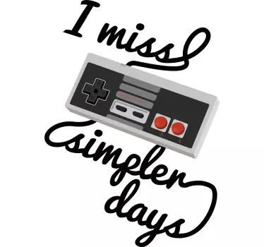 Original t-shirt nostalgisk game controller - TenStickers