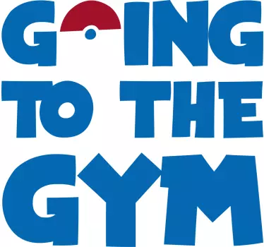 Original t-shirt til at gå i fitness - TenStickers