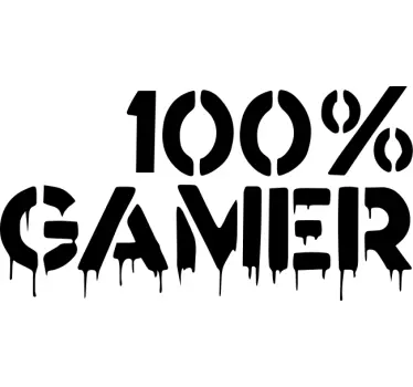 Original t-shirt med modigt gamer budskab - TenStickers