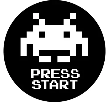 Pixel tryk på start original t-shirt - TenStickers
