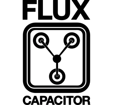 Original t-shirt flux kapacitor koncept - TenStickers