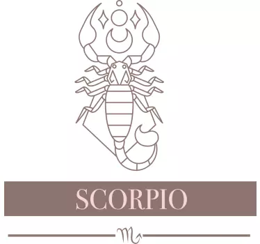 Original t-shirt skorpionens zodiac symbol - TenStickers
