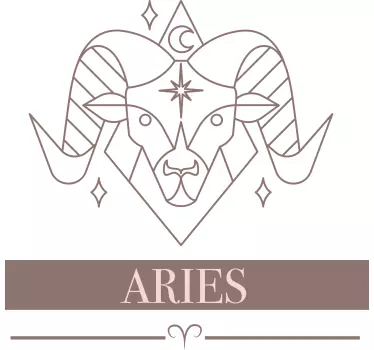 Original t-shirt vædderens zodiac symbol - TenStickers