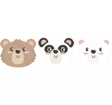 Tre bjørne børneskjorte - TenStickers