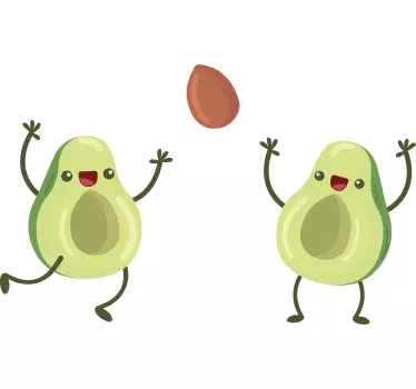 Spille avocado børneskjorte - TenStickers