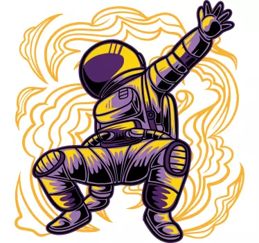 Astronaut rum eventyr original t-shirt - TenStickers