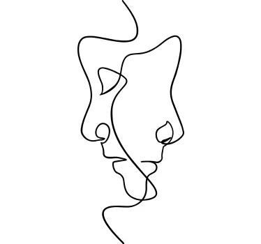Lineart conexion t-shirt - TenStickers