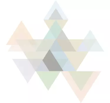 Original t-shirt med geometrisk trekant mønster - TenStickers