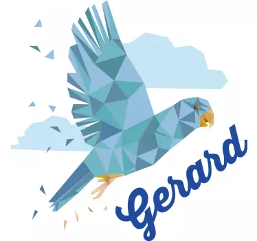 Personlig t-shirt med stiliseret flyvende fugl - TenStickers