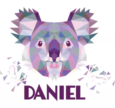 Baby t-shirt med koala ansigt kunst - TenStickers