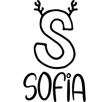 Baby t-shirt sofia med gevir - TenStickers