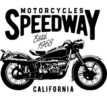 Original t-shirt motorcykel speedway californien - TenStickers