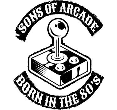 Original t-shirt 80er arkade spillere forener - TenStickers