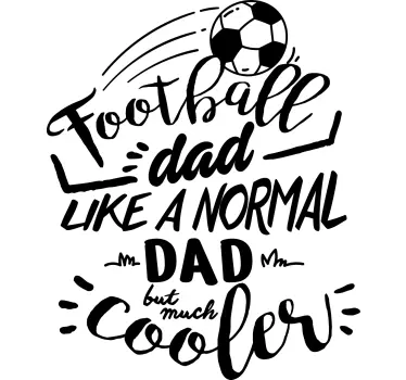 Jeg er en fodbold far fars dag t-shirt - TenStickers