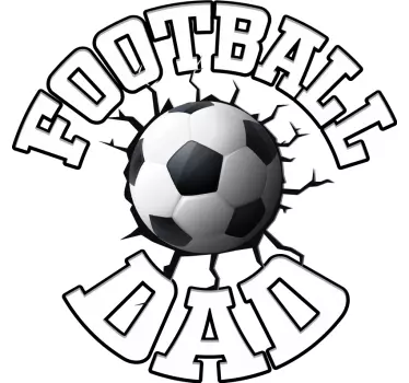 Fodbold Dad and Son far og søn tøj - TenStickers