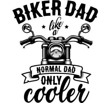 Biker far fars dag t-shirt - TenStickers