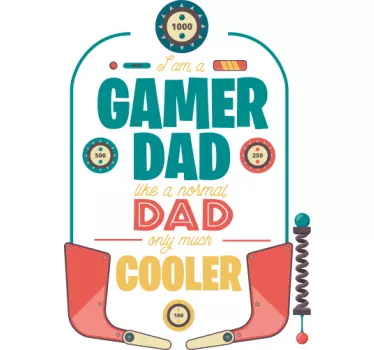 Gamer far fars dag t-shirt - TenStickers